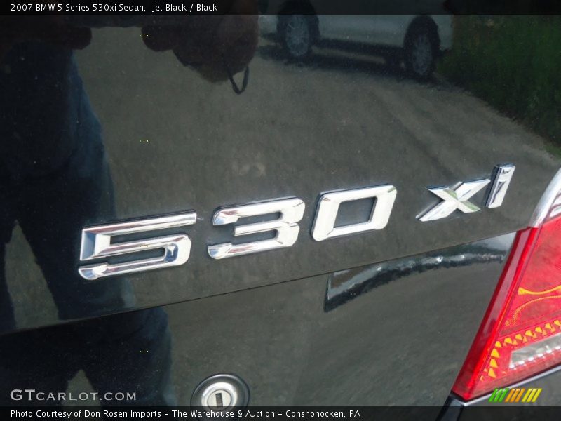 Jet Black / Black 2007 BMW 5 Series 530xi Sedan