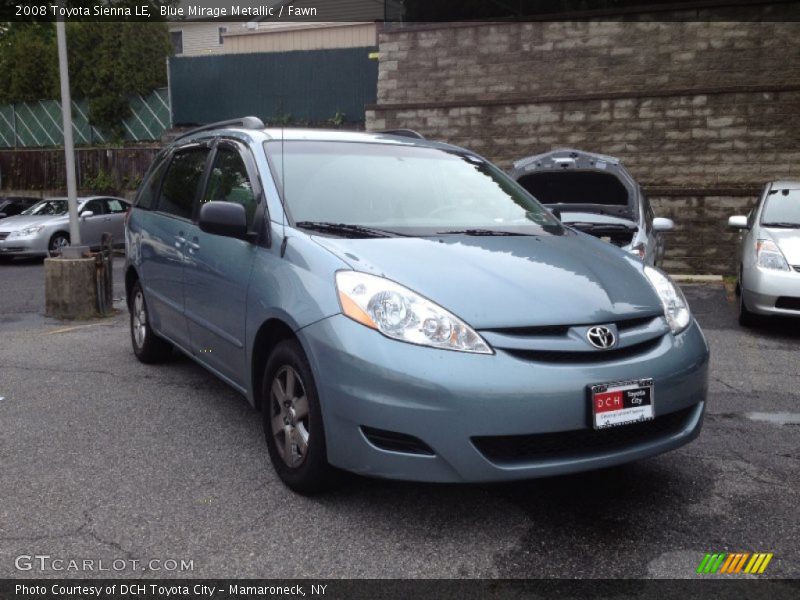 Blue Mirage Metallic / Fawn 2008 Toyota Sienna LE