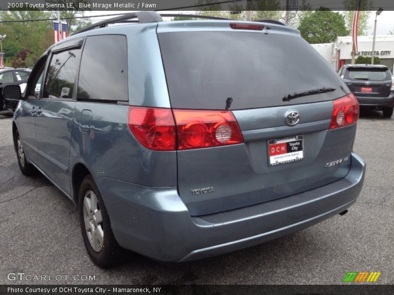 Blue Mirage Metallic / Fawn 2008 Toyota Sienna LE