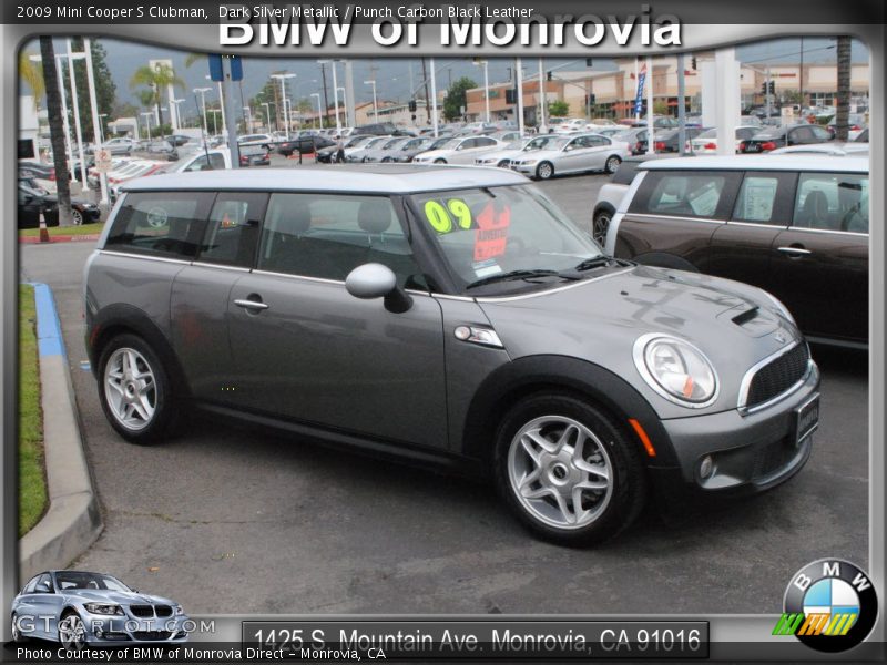 Dark Silver Metallic / Punch Carbon Black Leather 2009 Mini Cooper S Clubman