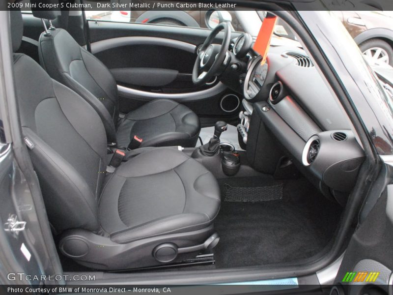 Dark Silver Metallic / Punch Carbon Black Leather 2009 Mini Cooper S Clubman