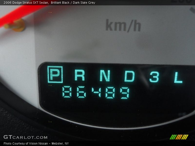 Brilliant Black / Dark Slate Grey 2006 Dodge Stratus SXT Sedan