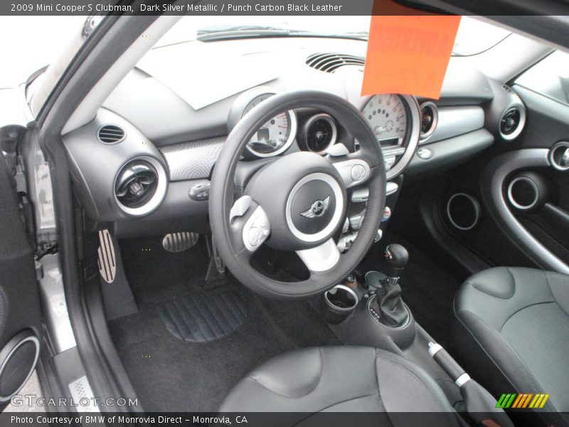 Dark Silver Metallic / Punch Carbon Black Leather 2009 Mini Cooper S Clubman
