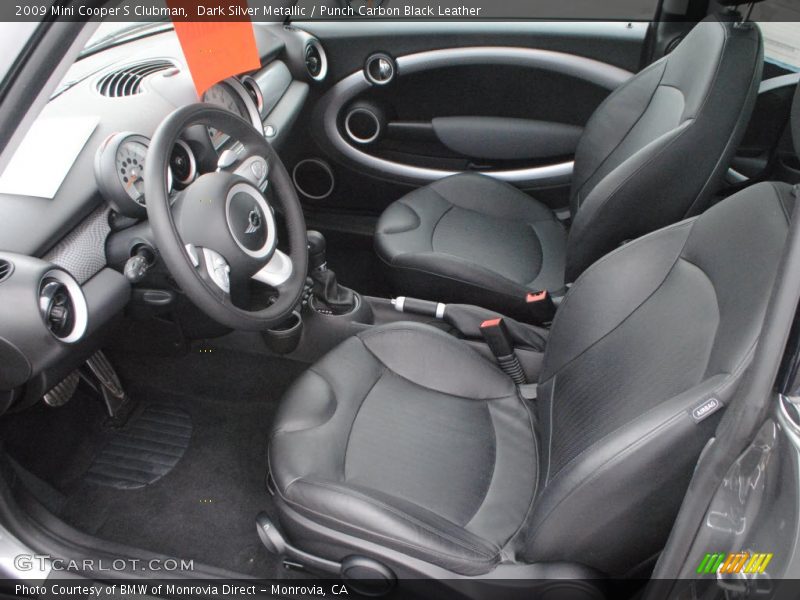 Dark Silver Metallic / Punch Carbon Black Leather 2009 Mini Cooper S Clubman