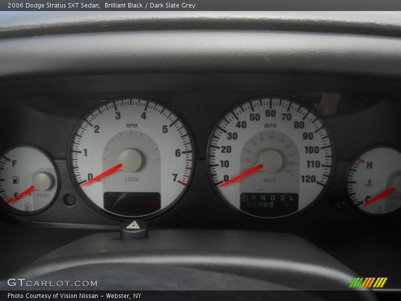 Brilliant Black / Dark Slate Grey 2006 Dodge Stratus SXT Sedan