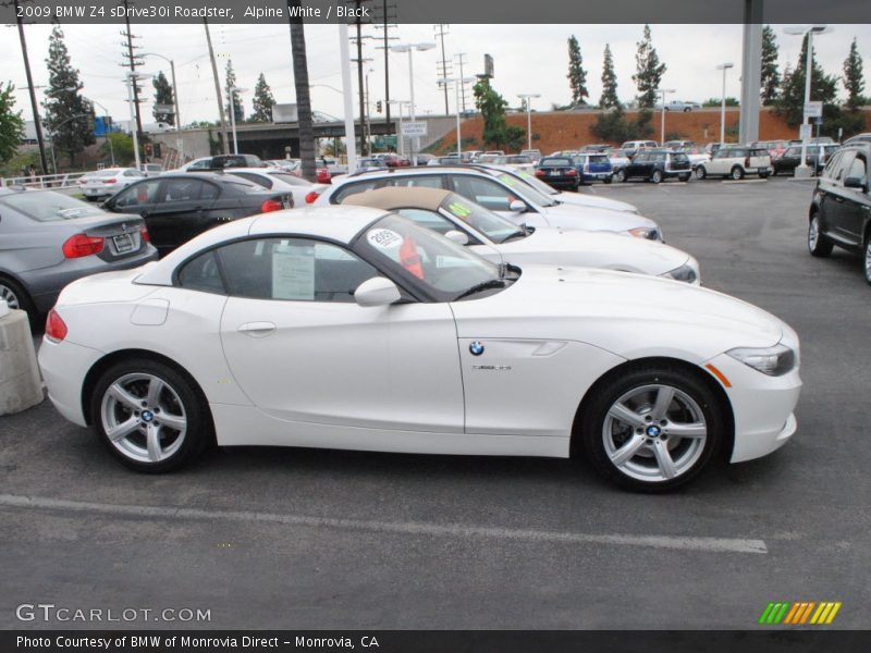 Alpine White / Black 2009 BMW Z4 sDrive30i Roadster