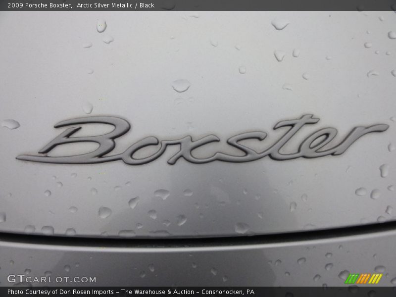 Arctic Silver Metallic / Black 2009 Porsche Boxster