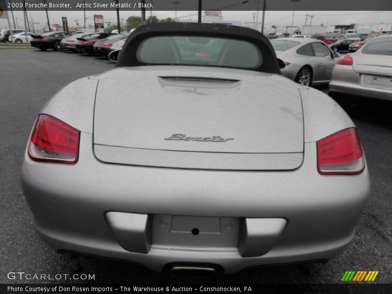 Arctic Silver Metallic / Black 2009 Porsche Boxster