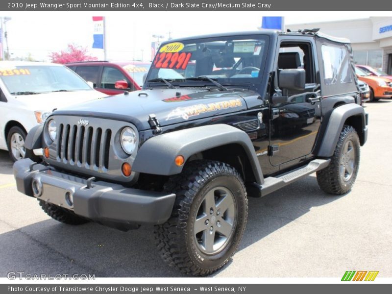 Black / Dark Slate Gray/Medium Slate Gray 2010 Jeep Wrangler Sport Mountain Edition 4x4