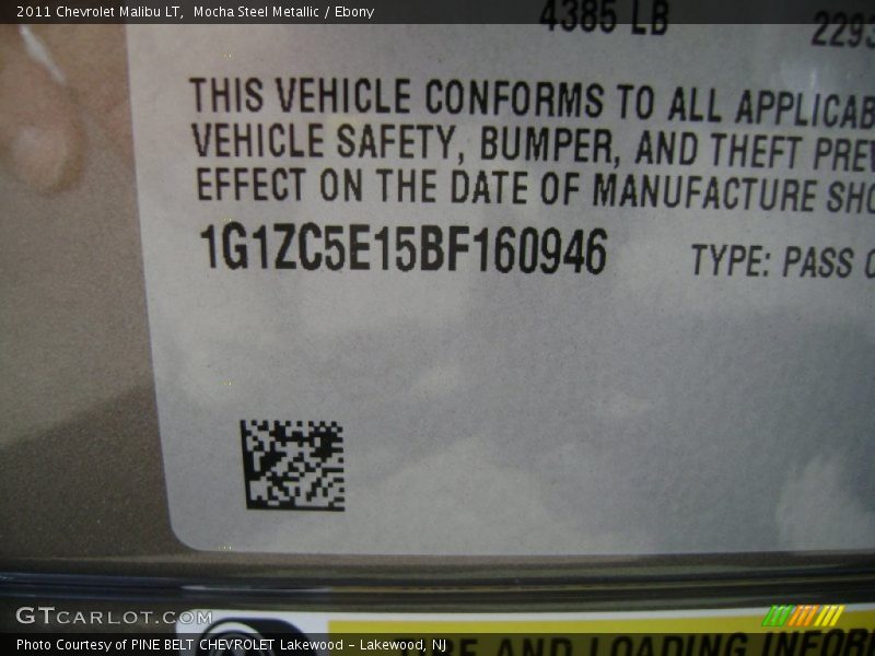 Mocha Steel Metallic / Ebony 2011 Chevrolet Malibu LT