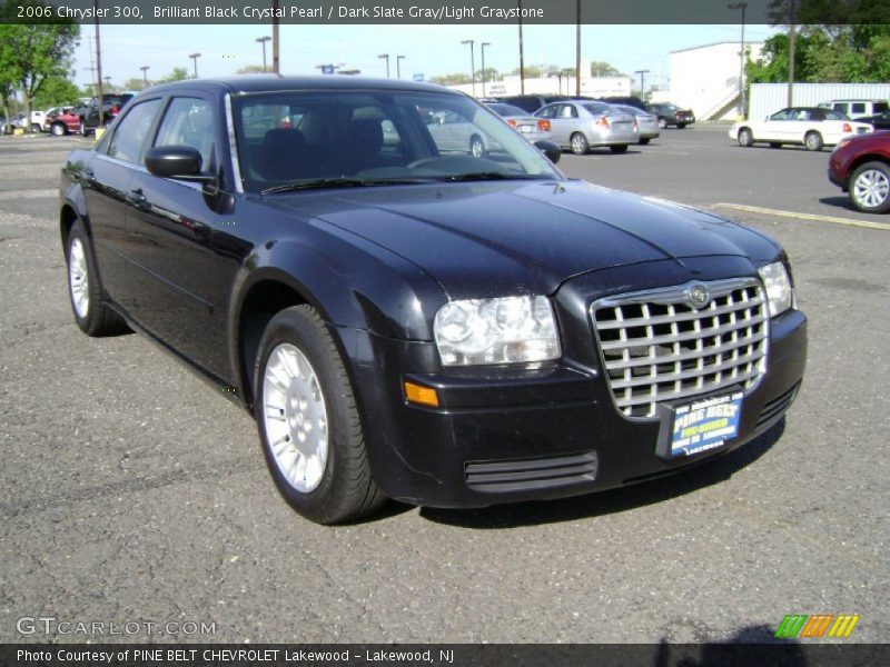 Brilliant Black Crystal Pearl / Dark Slate Gray/Light Graystone 2006 Chrysler 300