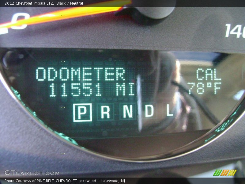 Black / Neutral 2012 Chevrolet Impala LTZ