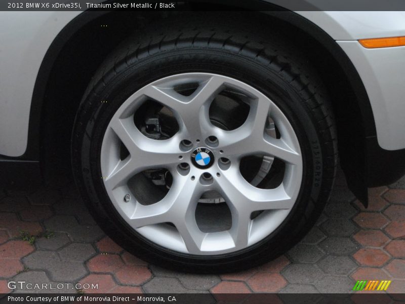 Titanium Silver Metallic / Black 2012 BMW X6 xDrive35i