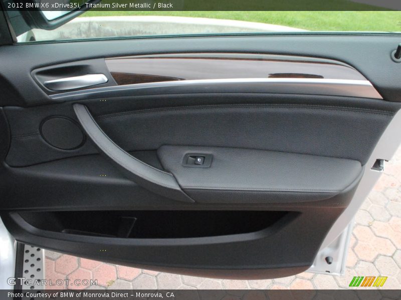 Titanium Silver Metallic / Black 2012 BMW X6 xDrive35i