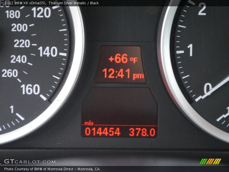 Titanium Silver Metallic / Black 2012 BMW X6 xDrive35i