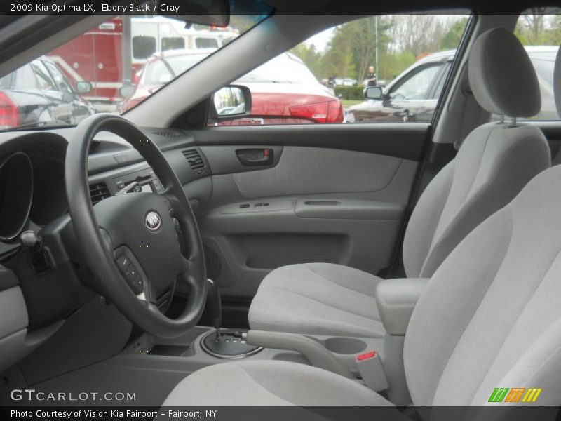 Ebony Black / Gray 2009 Kia Optima LX