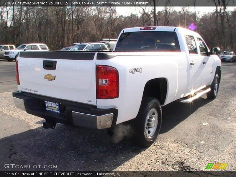 Summit White / Dark Titanium 2009 Chevrolet Silverado 2500HD LS Crew Cab 4x4