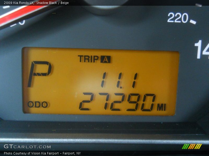 Shadow Black / Beige 2009 Kia Rondo LX