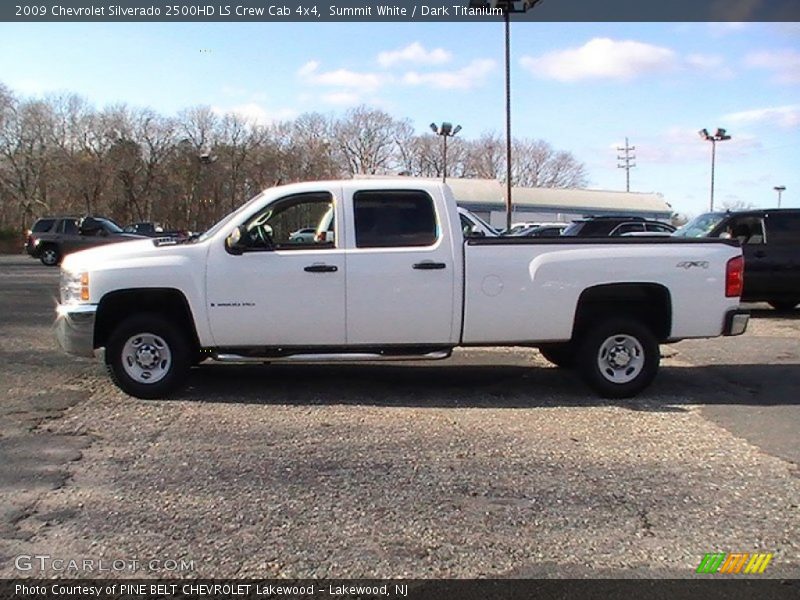 Summit White / Dark Titanium 2009 Chevrolet Silverado 2500HD LS Crew Cab 4x4