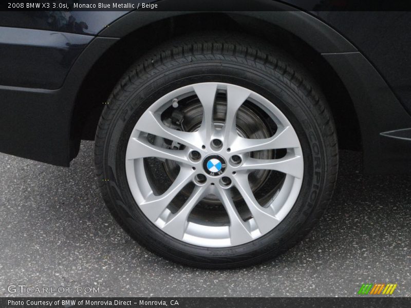 Monaco Blue Metallic / Beige 2008 BMW X3 3.0si