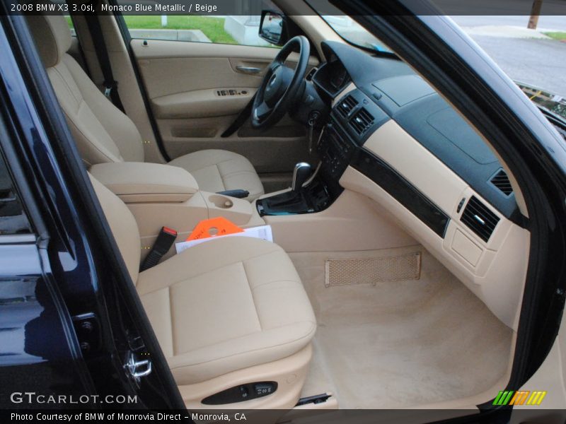 Monaco Blue Metallic / Beige 2008 BMW X3 3.0si
