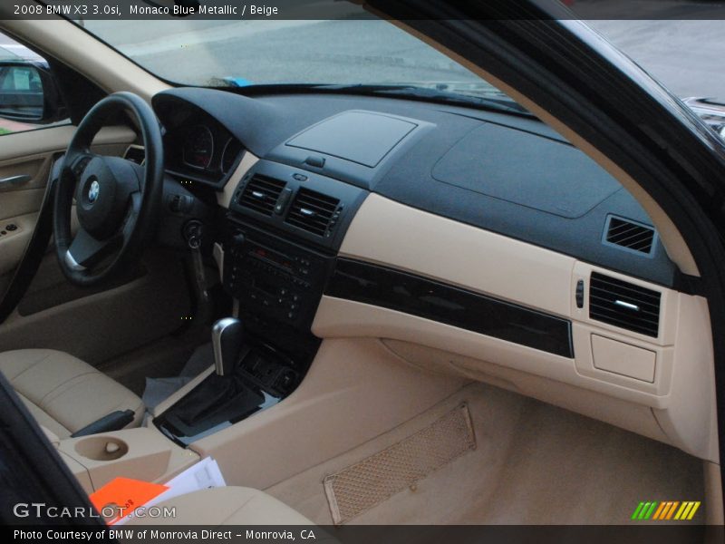 Monaco Blue Metallic / Beige 2008 BMW X3 3.0si