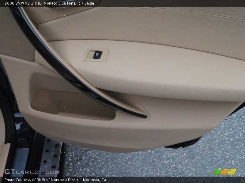 Monaco Blue Metallic / Beige 2008 BMW X3 3.0si