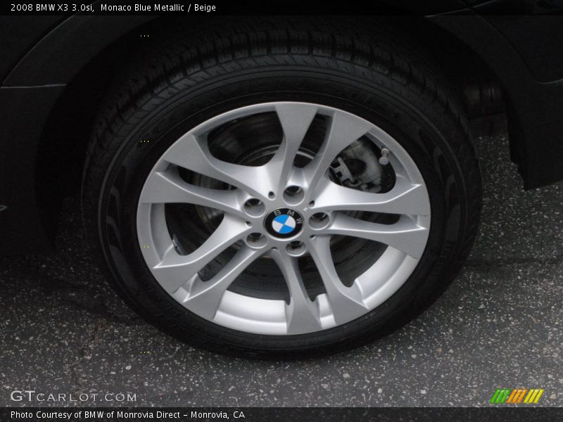 Monaco Blue Metallic / Beige 2008 BMW X3 3.0si