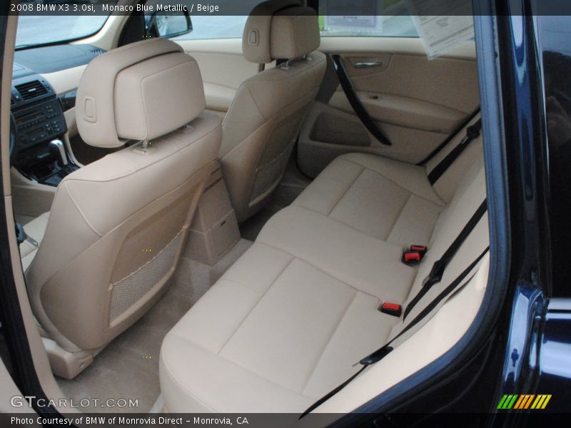 Monaco Blue Metallic / Beige 2008 BMW X3 3.0si
