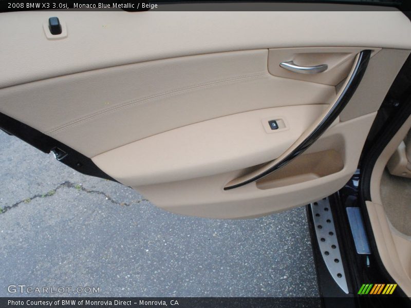 Monaco Blue Metallic / Beige 2008 BMW X3 3.0si