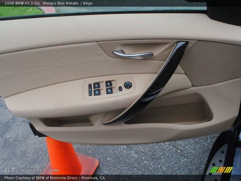 Monaco Blue Metallic / Beige 2008 BMW X3 3.0si