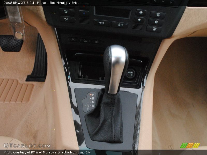 Monaco Blue Metallic / Beige 2008 BMW X3 3.0si