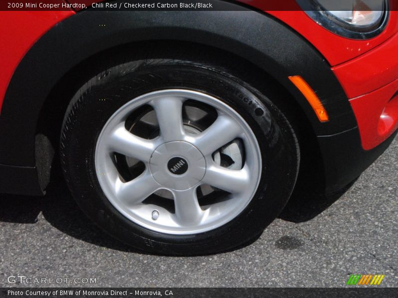 Chili Red / Checkered Carbon Black/Black 2009 Mini Cooper Hardtop