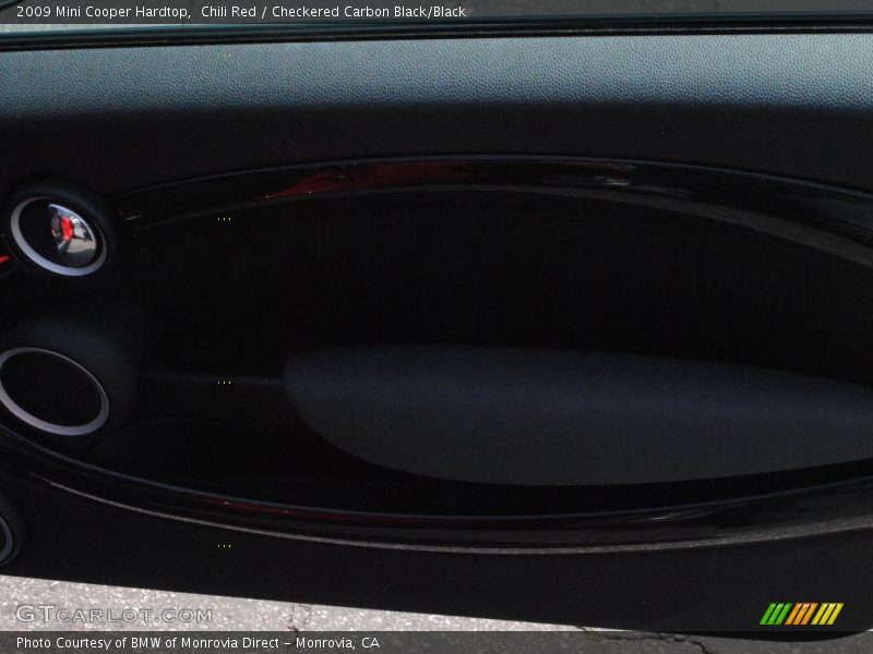 Chili Red / Checkered Carbon Black/Black 2009 Mini Cooper Hardtop