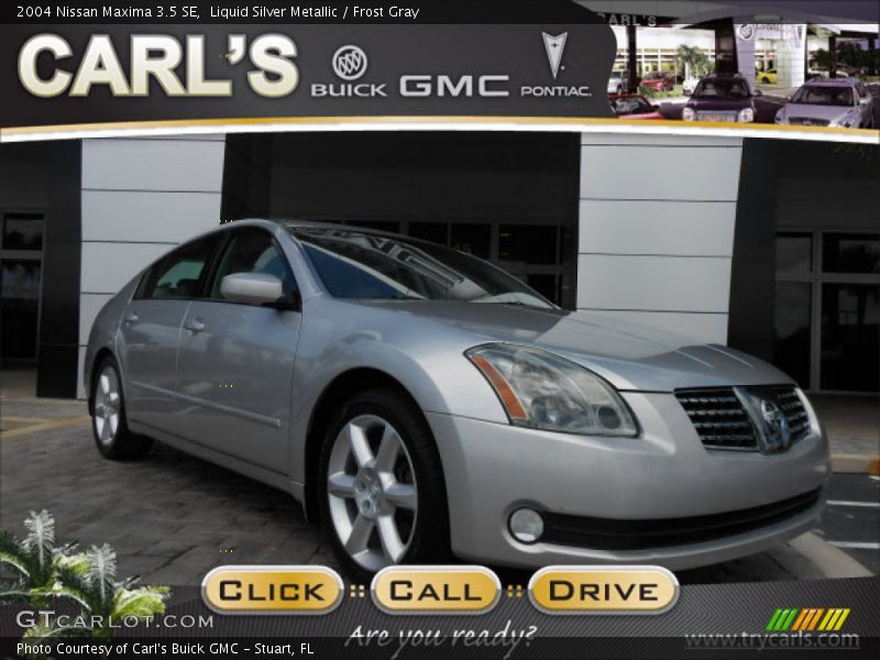 Liquid Silver Metallic / Frost Gray 2004 Nissan Maxima 3.5 SE