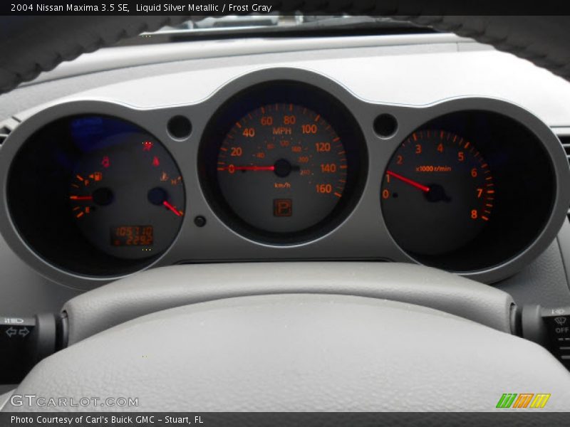 Liquid Silver Metallic / Frost Gray 2004 Nissan Maxima 3.5 SE