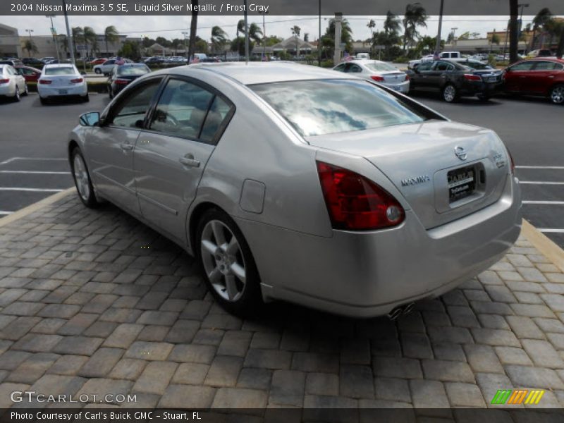 Liquid Silver Metallic / Frost Gray 2004 Nissan Maxima 3.5 SE