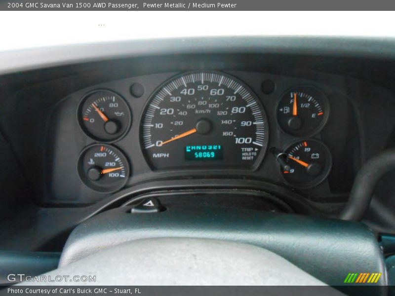  2004 Savana Van 1500 AWD Passenger 1500 AWD Passenger Gauges