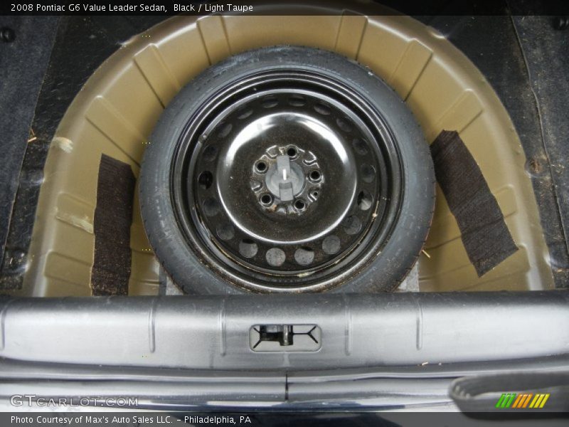 Black / Light Taupe 2008 Pontiac G6 Value Leader Sedan