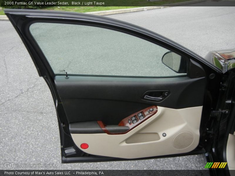 Black / Light Taupe 2008 Pontiac G6 Value Leader Sedan