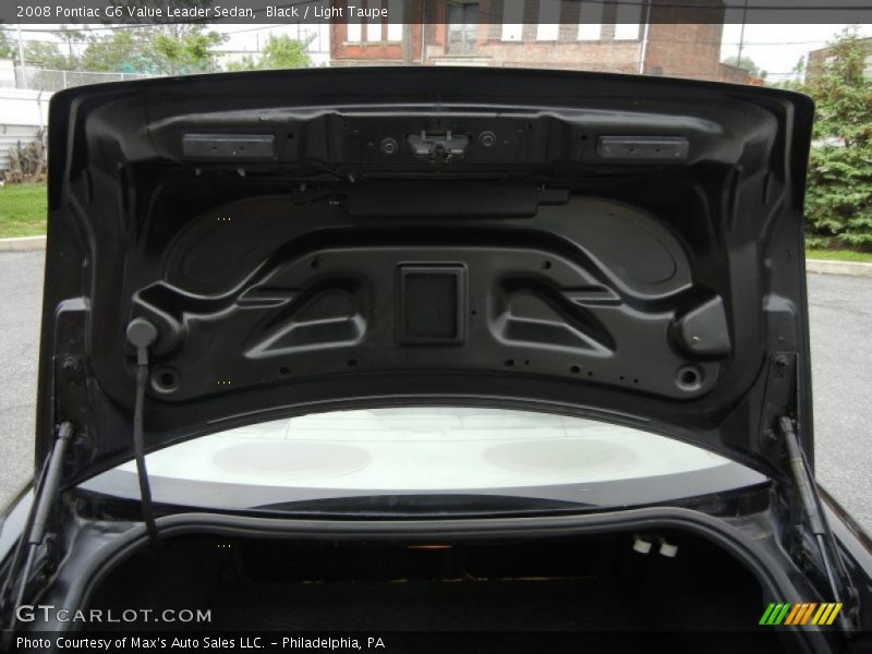 Black / Light Taupe 2008 Pontiac G6 Value Leader Sedan