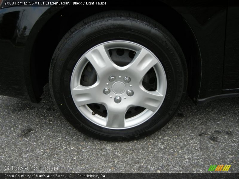 Black / Light Taupe 2008 Pontiac G6 Value Leader Sedan