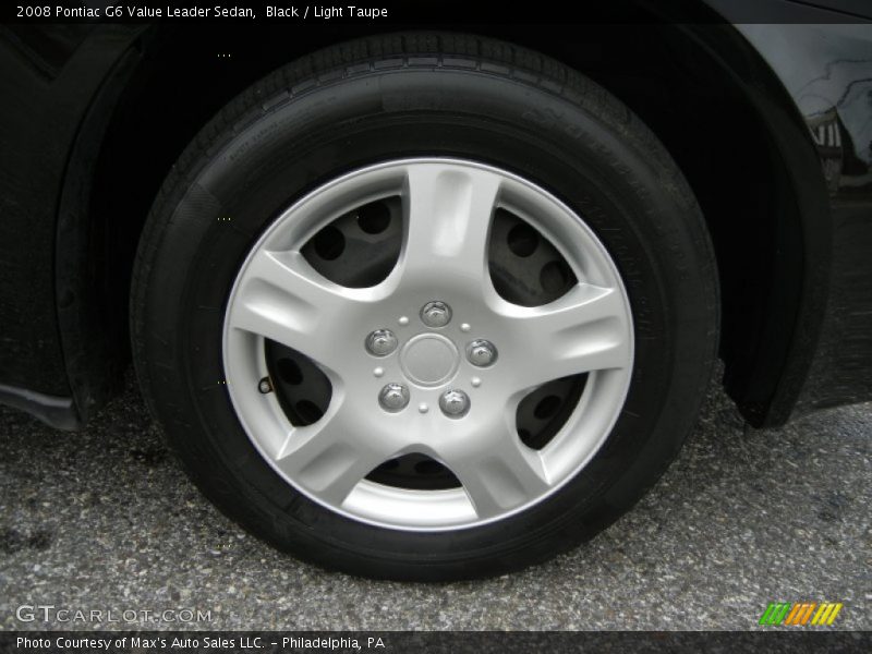Black / Light Taupe 2008 Pontiac G6 Value Leader Sedan