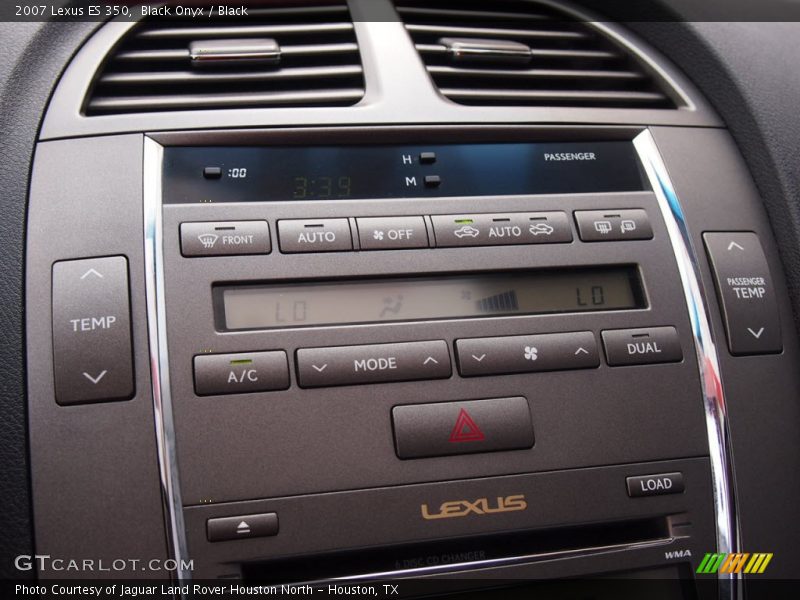 Black Onyx / Black 2007 Lexus ES 350