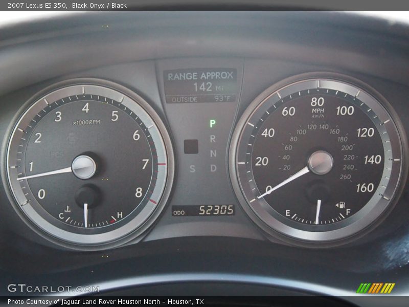 Black Onyx / Black 2007 Lexus ES 350