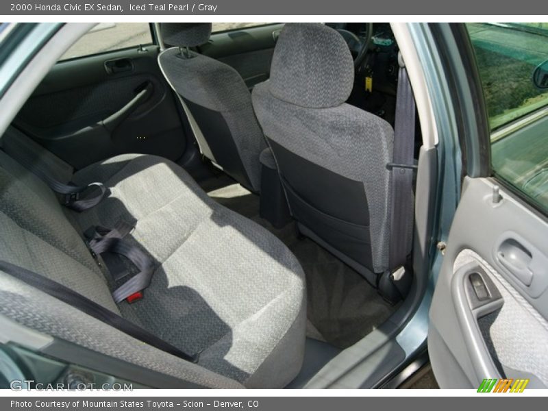 Iced Teal Pearl / Gray 2000 Honda Civic EX Sedan