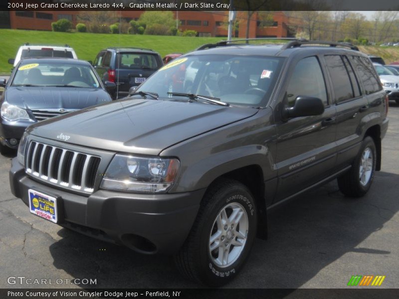 Graphite Metallic / Dark Slate Gray 2004 Jeep Grand Cherokee Laredo 4x4