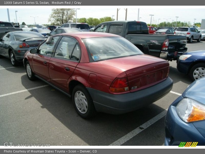 Medium Red / Gray 1999 Saturn S Series SL Sedan