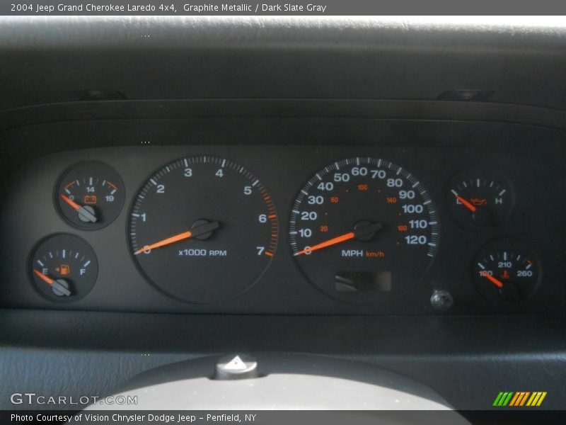 Graphite Metallic / Dark Slate Gray 2004 Jeep Grand Cherokee Laredo 4x4