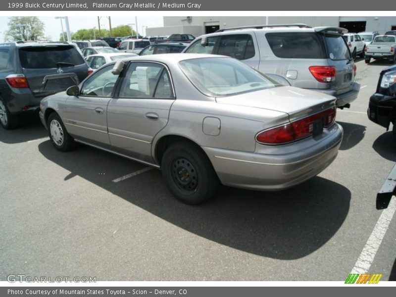 Platinum Gray Metallic / Medium Gray 1999 Buick Century Limited